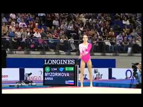 Anna Myzdrikova - Floor Exercise - 2009 World Championships Event Finals