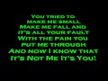 Skillet- It's Not Me It's You Lyrics (HD) 
