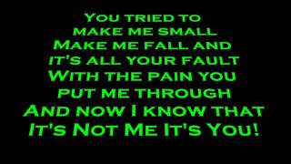 Skillet- It&#39;s Not Me It&#39;s You Lyrics (HD)