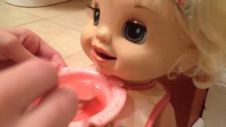 Feeding Emma Strawberry Shortcake