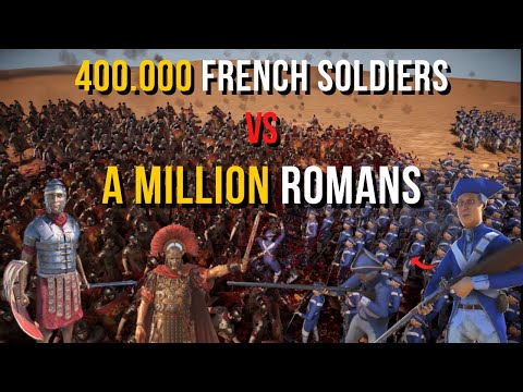 400.000 French Soldiers vs A million Roman Generals Army - Ultimate Epic Battle Simulator 2 | UEBS2