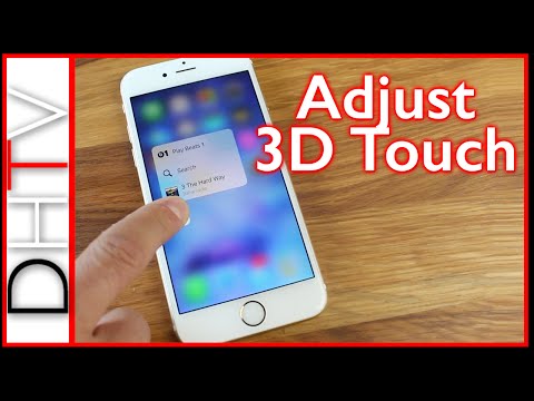 Part of a video titled How To Turn On/Off 3D Touch Or Customize The Sensitivity - YouTube