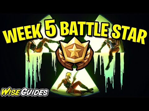 Week 5 BATTLE STAR Location! Fortnite SEASON X (Catastrophic Challenge)