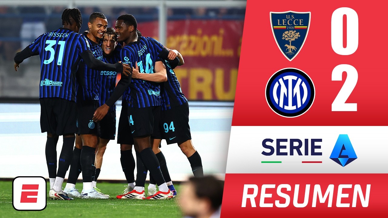 INTER sufrió sin Lautaro Martínez pero se quedó con el triunfo por 2-0 ante el LECCE | Serie A