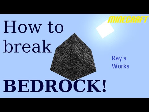 How to BREAK BEDROCK!  | [will ALWAYS work] Minecraft (more in description) Video