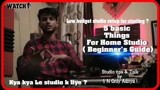 5 Basic Low Budget Home Studio Gears|things a Beginner Need for Song making|Hindi|Musical Gyan|Tips