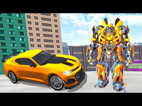 Bumblebee Car Transformers Robot Wars City Alien Attack 2 | Android iOS Gameplay