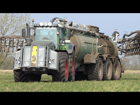 Fendt 1038 Vario Laying Out Slurry w/ Samson PG II 31 | BIG Agriculture | DK Agriculture