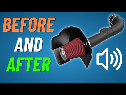 K&N Cold Air Intake Before & After (Sound Only) - Silverado 5.3 L - Exhaust Cold Start & Accelerate
