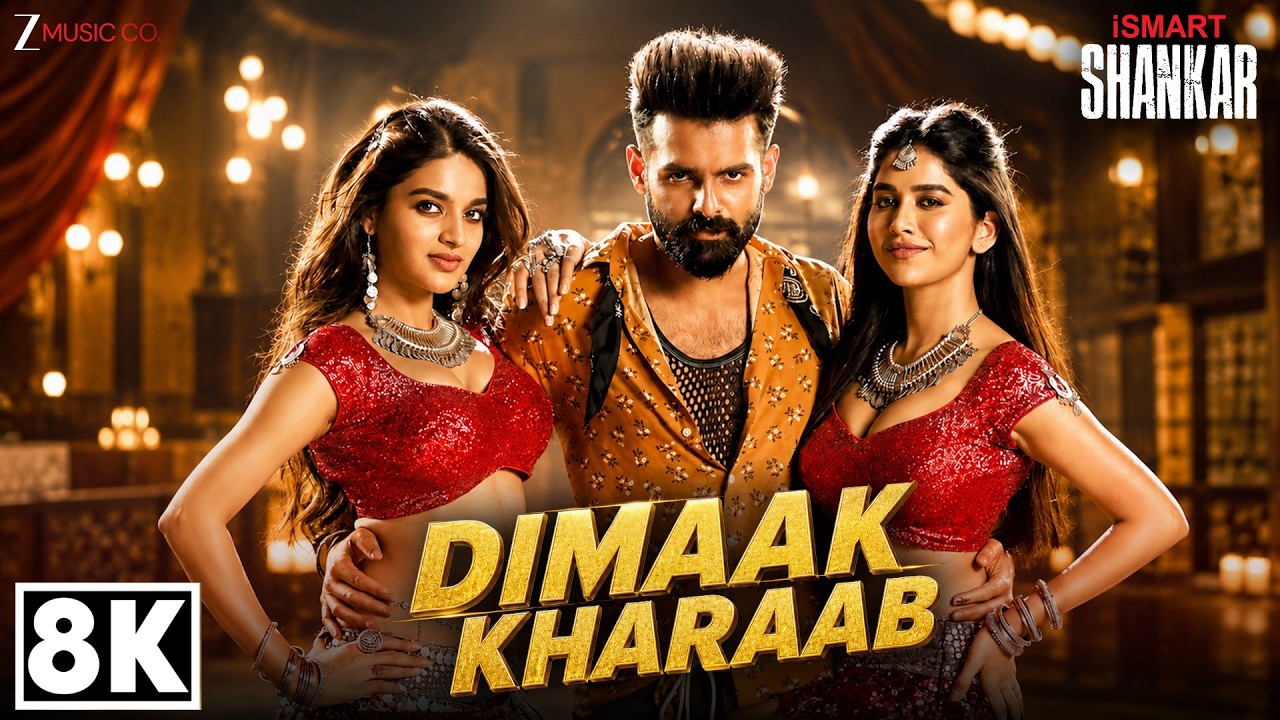 Dimaak Kharaab - 8K Video | iSmart Shankar | Ram Pothineni, Nidhhi A & Nabha N | Mani Sharma