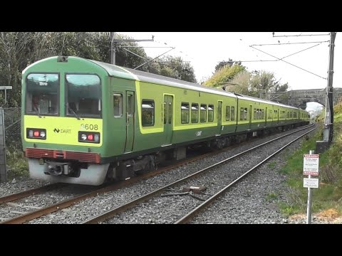 Irish Rail 8100 and 8500 Class Dart Trains - Killiney Station, Dublin