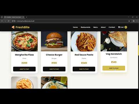 Task Demo - DAS003980 - FreshBite - Online Food Ordering