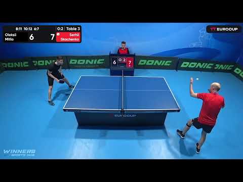 09:55 Oleksii Mitla 0 - 3 Serhii Skachenko 13.05.2023 TT Euro.Cup Ukraine Master. Table 3