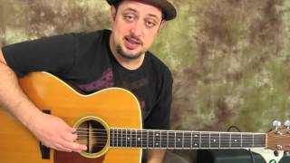 Easy Beginner Acoustic Songs on Guitar - Lessons - Ray Lamontagne - Trouble
