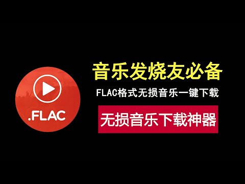FLAC无损音乐下载工具，音乐发烧友必备神器，简直不要太香！