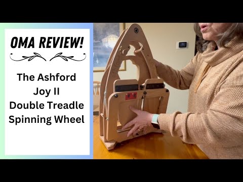 OMA REVIEWS The Ashford Joy II Double Treadle Spinning Wheel! #travelspinningwheel #handspinner