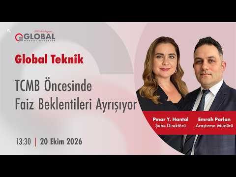 Global Teknik | TCMB Öncesinde Faiz Beklentileri Ayrışıyor