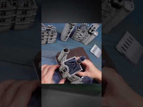 Diorama of "Castle of Silence and Guardian" 静寂の城と守護者のジオラマ #dioramabuilder  #resin #resinart