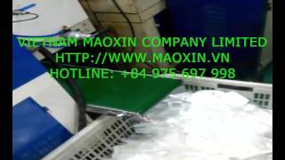 Máy làm gang tay nhựa dùng 1 lần hoàn toàn tự động