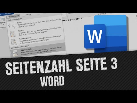Seitenzahl erst ab Seite 3 mit 1 beginnen in Word - Einfach erklärt für Hausarbeiten (Tutorial)
