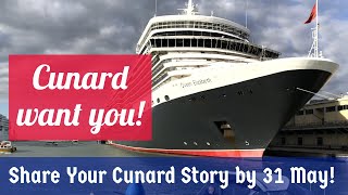 Cunard want YOUR help #ad