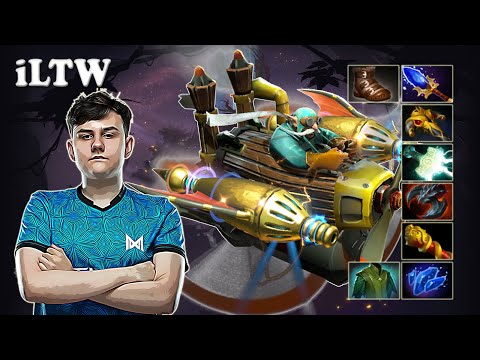 iLTW - Gyrocopter Safelane vs qojqva Tinker | Dota 2 7.30d Gameplay
