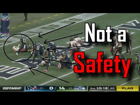 Why this wasn't ruled a safety | Seattle Seahawks Vs Houston Texans