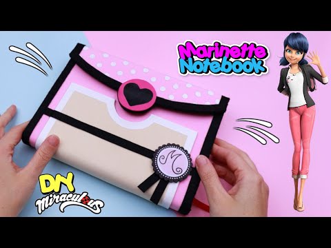 DIY Miraculous LADYBUG CRAFT - How to make Marinette's notebook - Isa's World