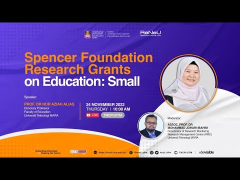 RESEARCH WEBINAR SESSION SPENCER FOUNDATION RESEARCH GRANTS ON EDUCATION: SMALL