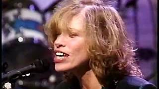 Carly Simon  -  The Love of My Life and Back the Way (Live on Letterman 1992)