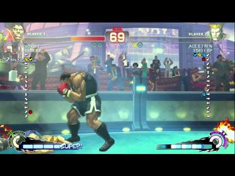 - R - [Balrog] vs ACE・EIRIN [Guile] SSF4 Japanese Online Ranked Matches - TRUE-HD