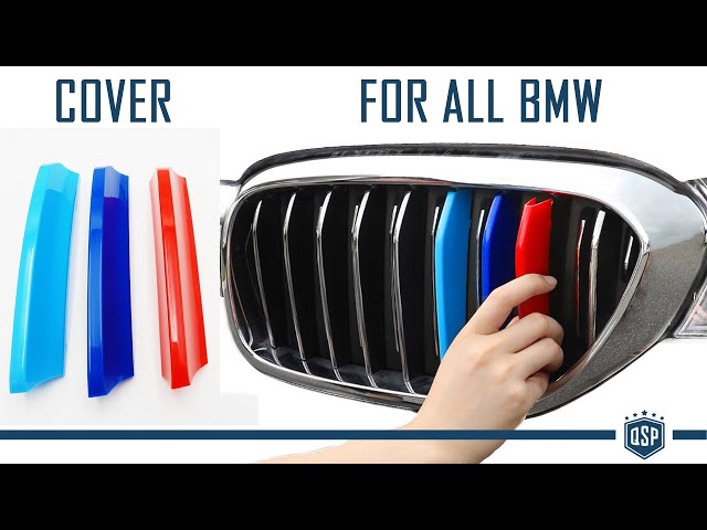 Auto Frontgrillblende Abdeckung für BMW 5 E60 04-10 Gestreift Ersetzen M-Color