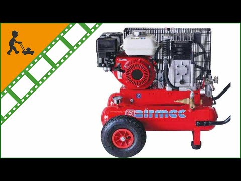 Funktionsvideo -Kompressor Airmec TEB22-510LO (510 L/min) mit Benzinmotor Loncin 6,5 PS