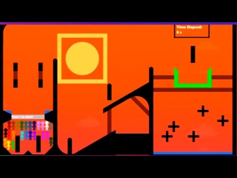 Elimination Stickman race | Day-17 | algodoo marble race | Stickman Race 2025