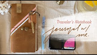 Journal with me in my Traveler's Notebook