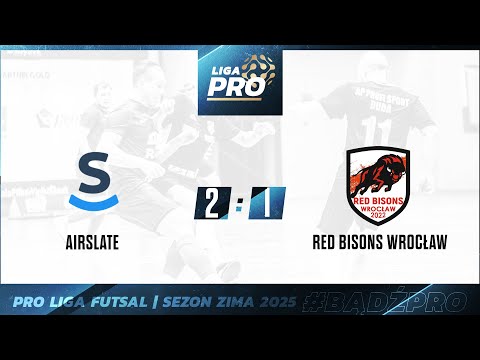 Skrót | AIRSLATE - RED BISONS WROCŁAW 1:2, Sezon Zima 2024/2025, Häfele PRO Liga, 01.02.2025