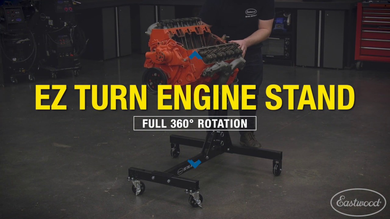 EZ Turn Engine Stand - Hold Up to 1000 LBS - Rotates 360° & Stops At Any Position! Eastwood
