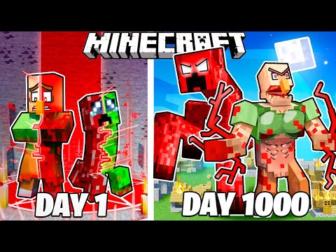 Bronzo's 1000 Days as CURSED CREATURES in Minecraft! 😱
