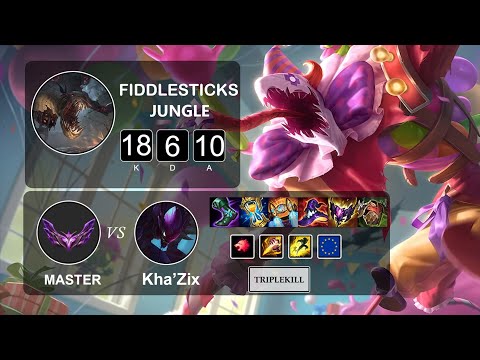 Jungle Fiddlesticks vs Kha'Zix - LOL EUW Master Season 12 Patch 12.3