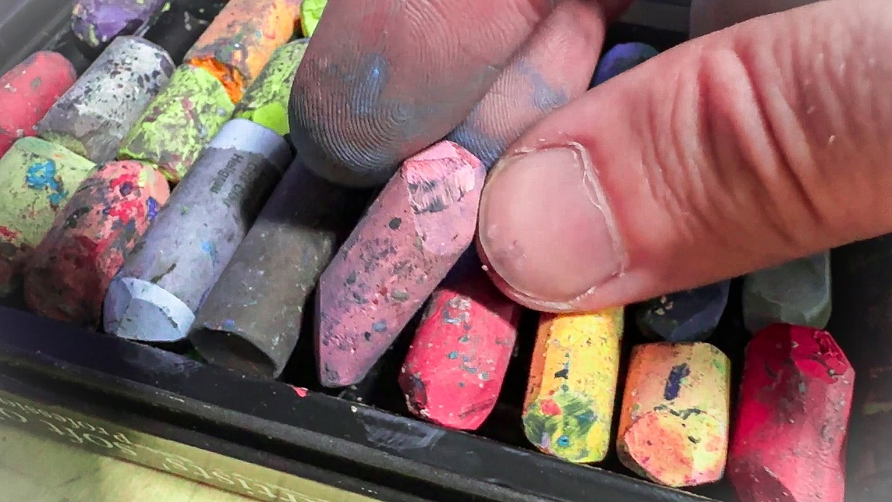 No AI Slop! Organic Oil Pastel Art-making