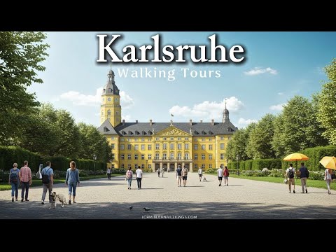 Karlsruhe Germany 4K Walking Tour | Historic Landmarks, Architecture, and Hidden Gems