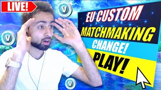 🔴 *LIVE* EU V-BUCKS CUSTOMS IN FORTNITE SEASON 2! (1 WIN = 100 V-BUCKS)