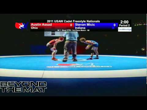 Cadet Freestyle Final 98 - Stevan Micic (IN) vs. Austin Assad (OH)