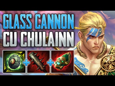GLASS CANNON DOMINATION! Cu Chulainn Jungle Gameplay (SMITE Conquest)