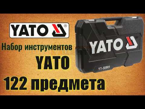 YATO rankinių įrankių rinkinys YT-38901, 1/4" 1/2", 122 vnt. video