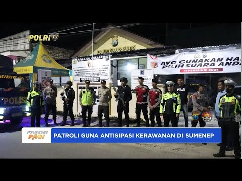 POLRES SUMENEP LAKSANAKAN PATROLI MALAM