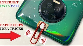 HOW TO MAKE FREE INTERNET DATA SETUP AT HOME FROM PAPER CLIPS
