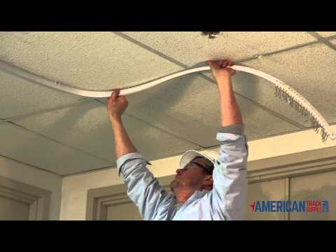 image-Can you attach a curtain rail to the ceiling?