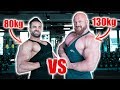 50kg leichter, kein Zucker, eine Mahlzeit - BANKDRÜCKEN gegen Bodybuilder