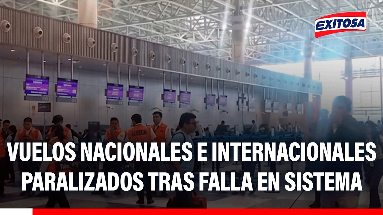 🔴🔵 Se han paralizado los vuelos por falla en sistema GPS del Aeropuerto Jorge Chávez
